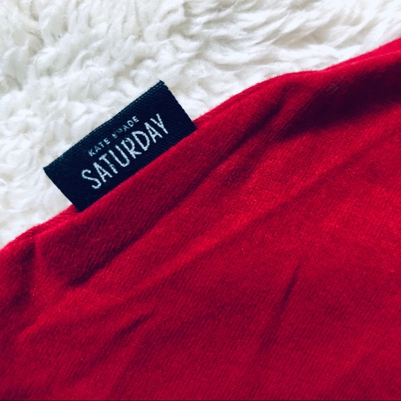 Kate Spade Saturday | Red | Sleeveless | Blouse - Picture 3 of 3